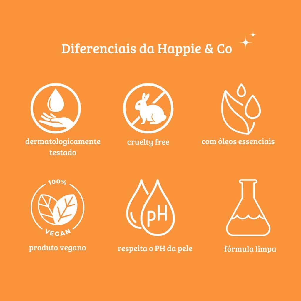 Diferenciais da espuma íntima sem enxague