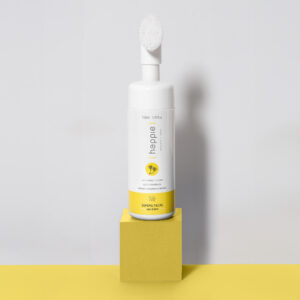 Espuma de limpeza facial pele oleosa com esponja
