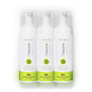 Kit Trio - Espuma antisséptica para mãos - 150 ml