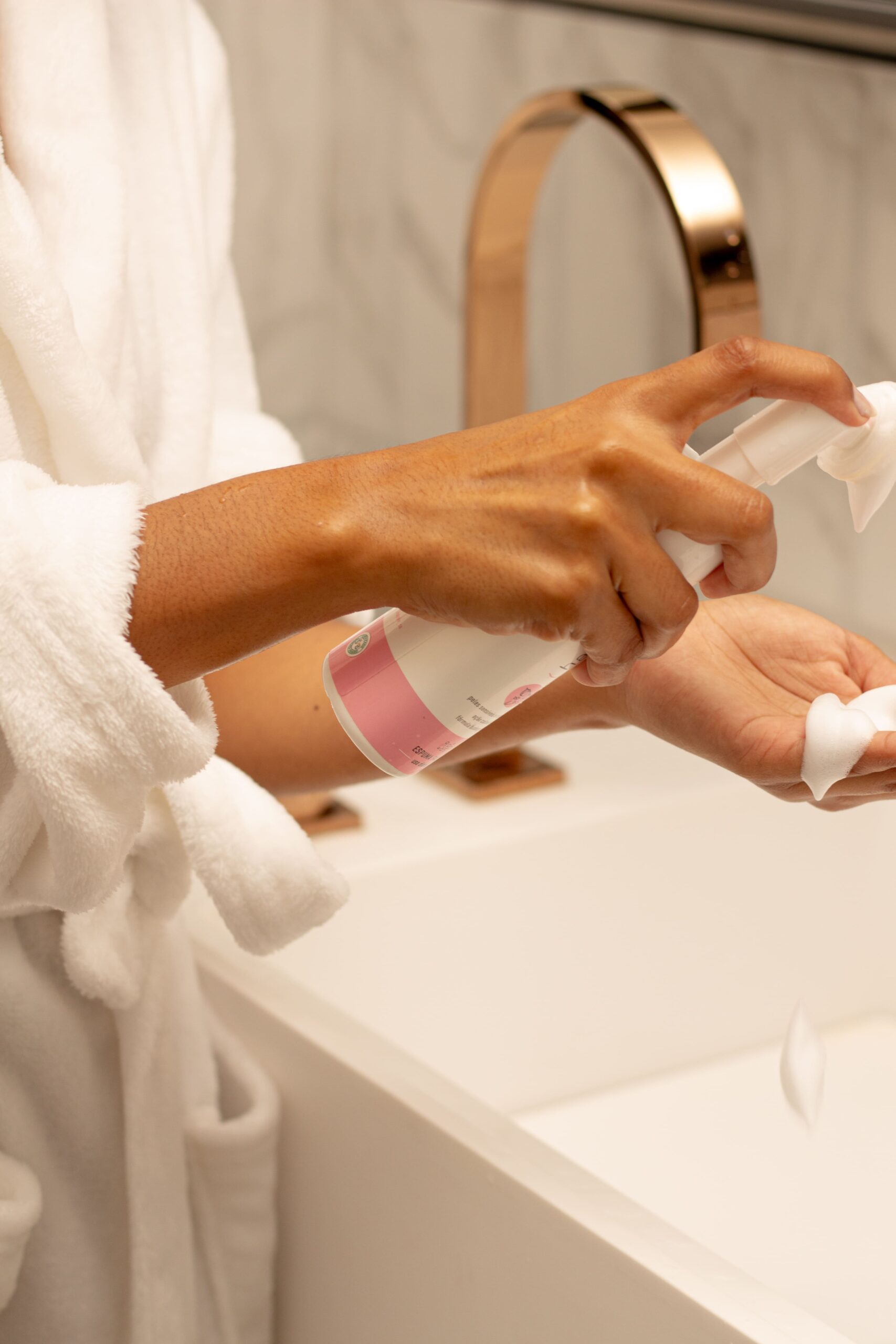 Espuma facial pele sensível